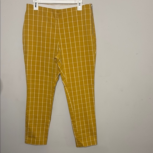a new day Mustard Checkered Chinos - Picture 1 of 6